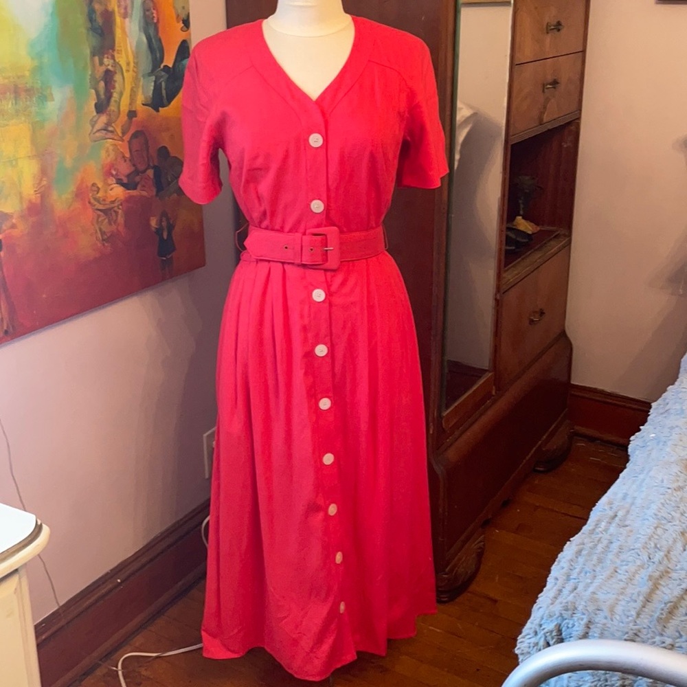 VINTAGE MAGGY LONDON GOLDEN GIRLS DRESS SIZE 8!